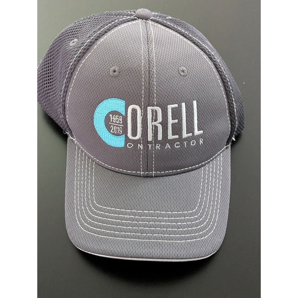 Corell Contractor Hat Baseball Cap Pacific Headwear Gray 1959-2019 50th‎ Ann. OS